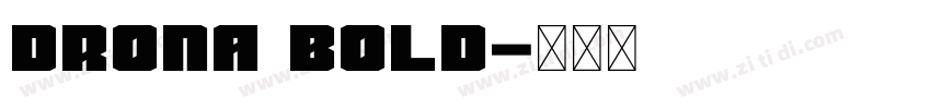 Drona Bold字体转换